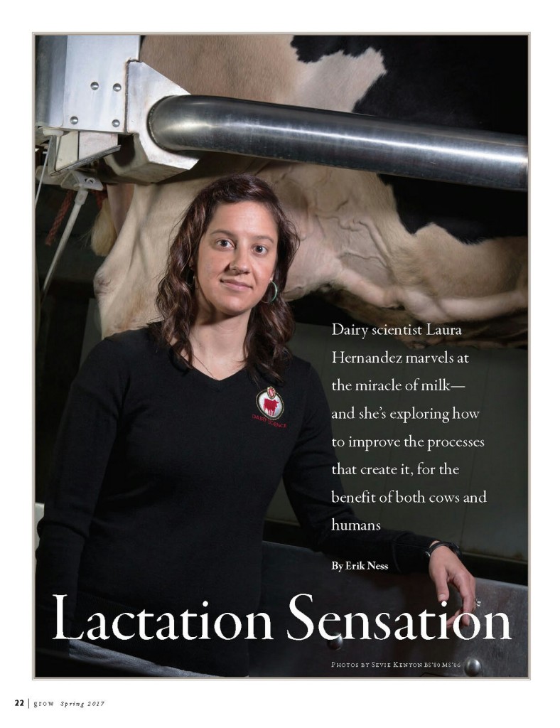 Inside feature about lactation physiology spring edition 2017 Grow magazine
